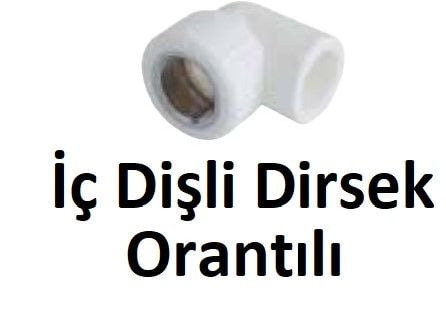 Orantılı İç Dişli Dirsekler